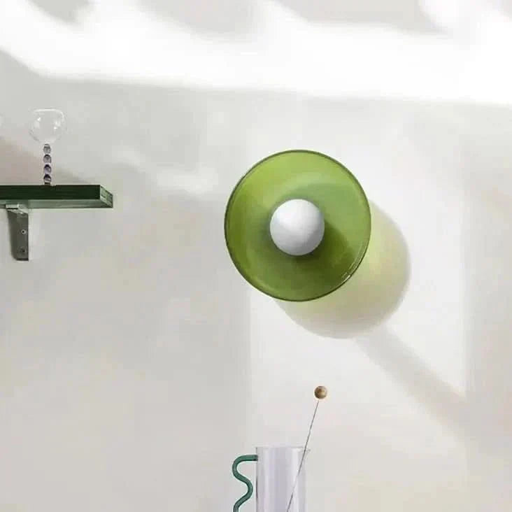 LumaGlint nordická skleněná stropní lampa pro moderní domovy s teplou atmosférou