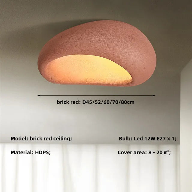 LumaNova taklampe inspirert av Wabi-Sabi japansk design