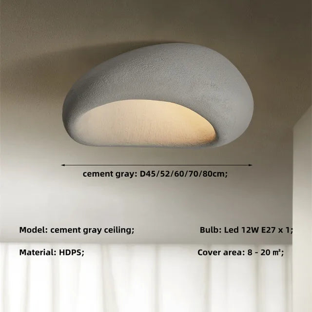 LumaNova taklampe inspirert av Wabi-Sabi japansk design