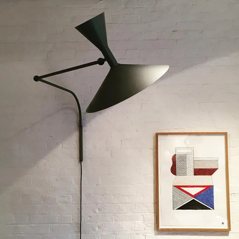 Asteria Nordic Swing Sleek Wall Light With Swivel Arm