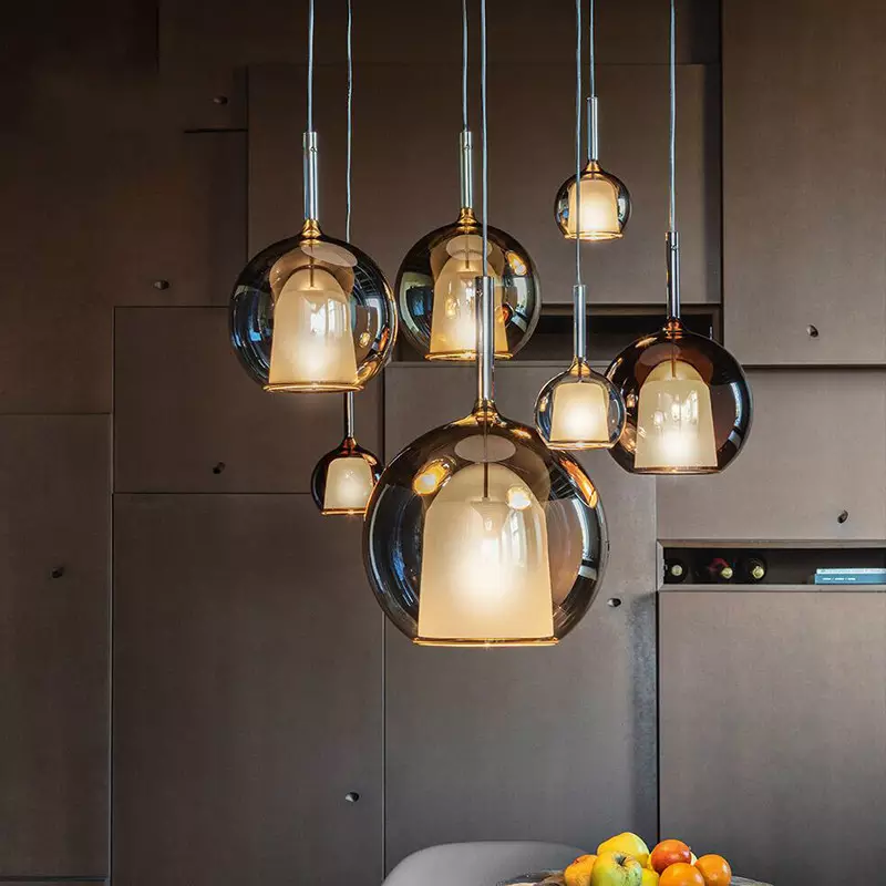 Nordisk glasspendel | Mykt lys i et minimalistisk design