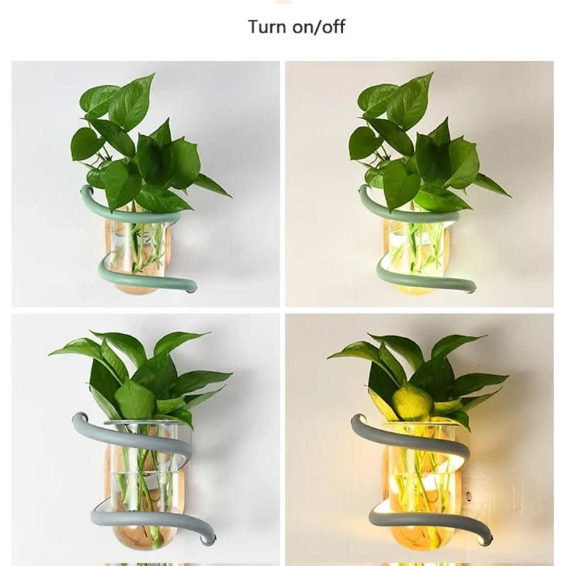 LumaNest LED veggvase lampe med nordisk design for utendørsområder, varm glød