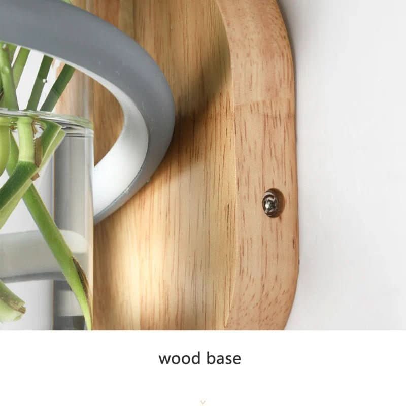 LumaNest LED veggvase lampe med nordisk design for utendørsområder, varm glød