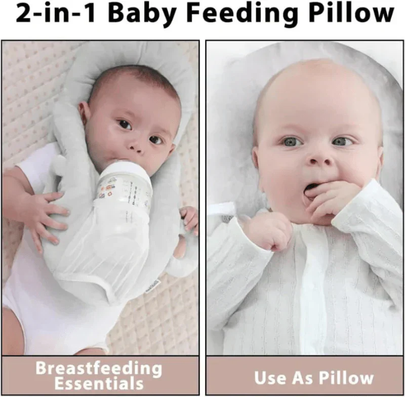 CocoonEase Comfort Nursing Pillow With Integrated Bottle Holder For New Parents
