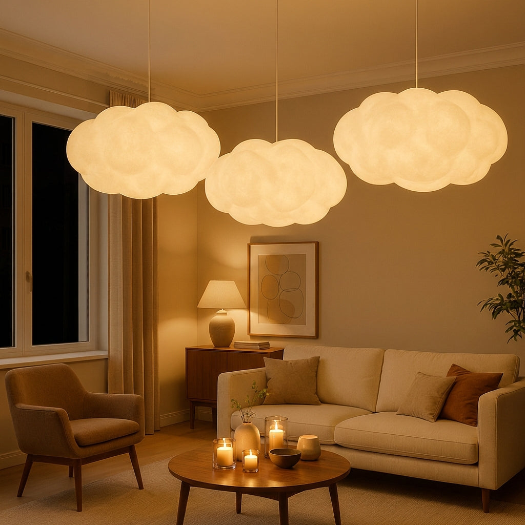 Aeroa Sculptural Pendant Lamp In Textile Material For Indoor Use