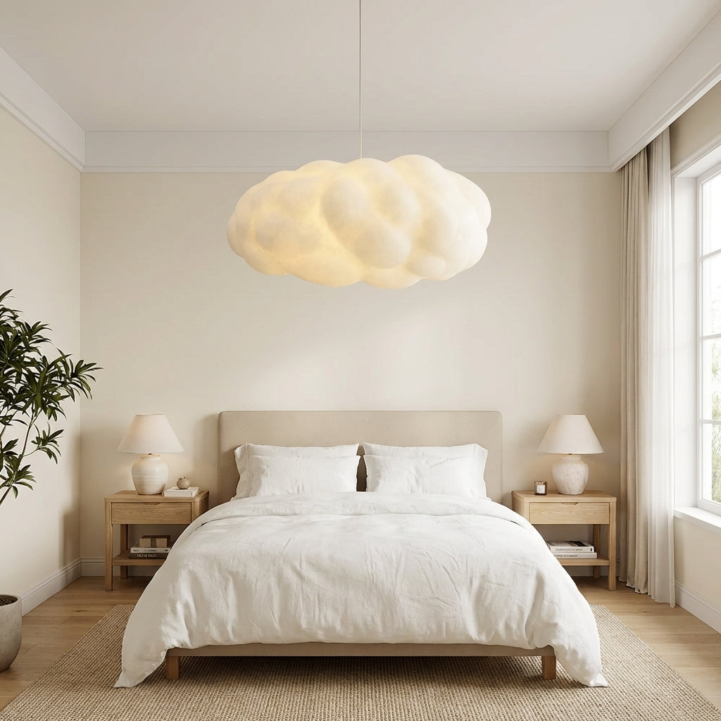 Aeroa Sculptural Pendant Lamp In Textile Material For Indoor Use