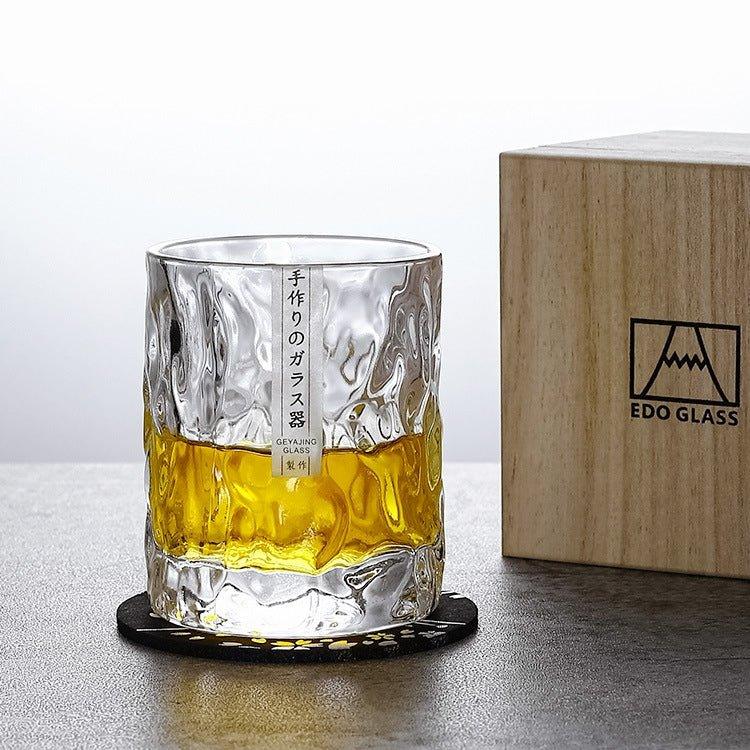 Japanske Edo Kiriko Glacier Whisky-glas