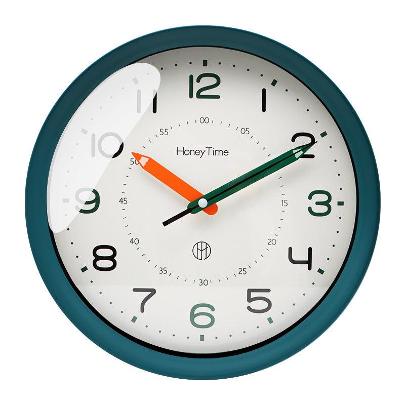Reloj de Pared Ultra Silencioso para Dormitorio Infantil y Aula de 12 Pulgadas