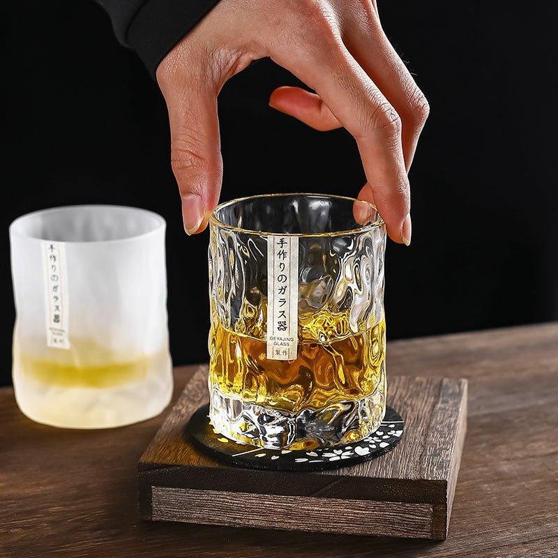 Japanske Edo Kiriko Glacier Whisky-glas