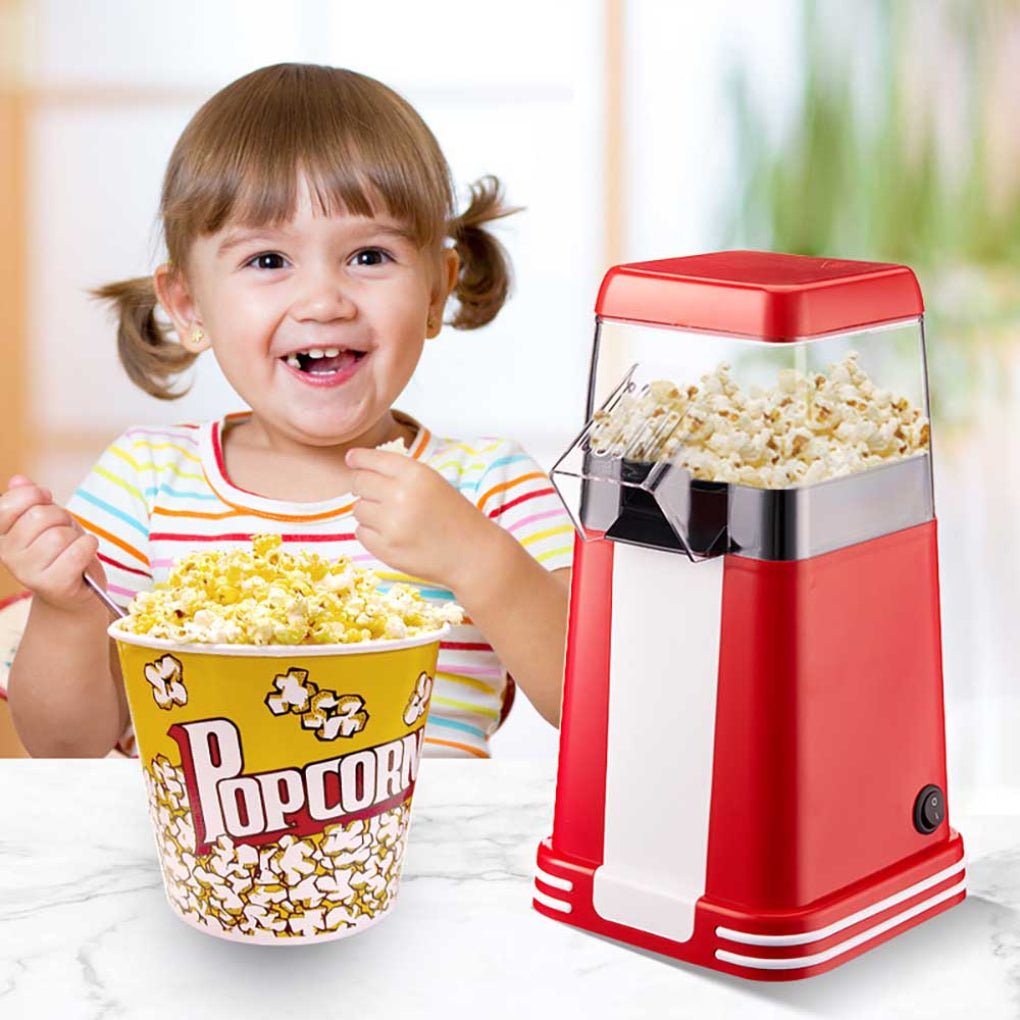 CRUNCHORA מכונת פופקורן ביתית קלאסית לפופקורן קל ואוורירי תוך דקות