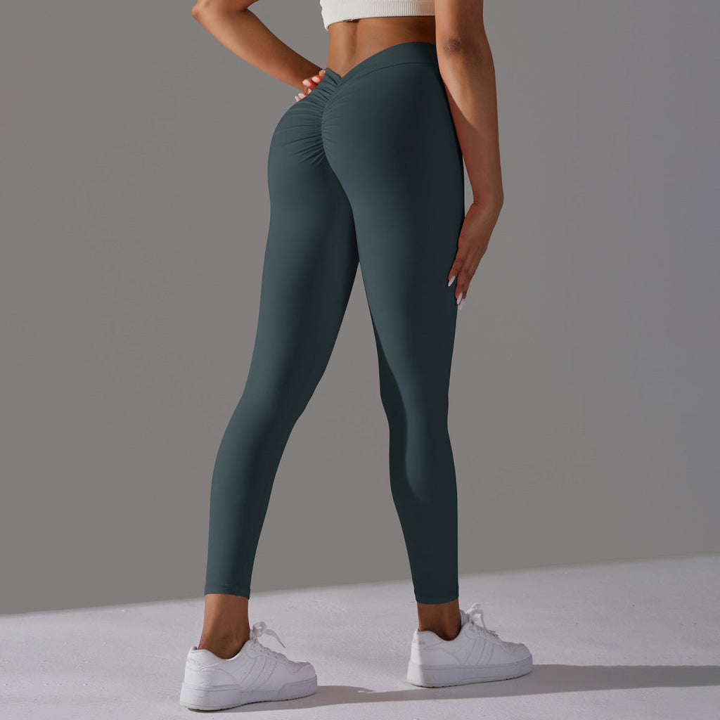 V-Back High Waisted Leggings