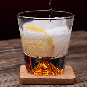 Set di bicchieri da whisky Monte Fuji giapponese