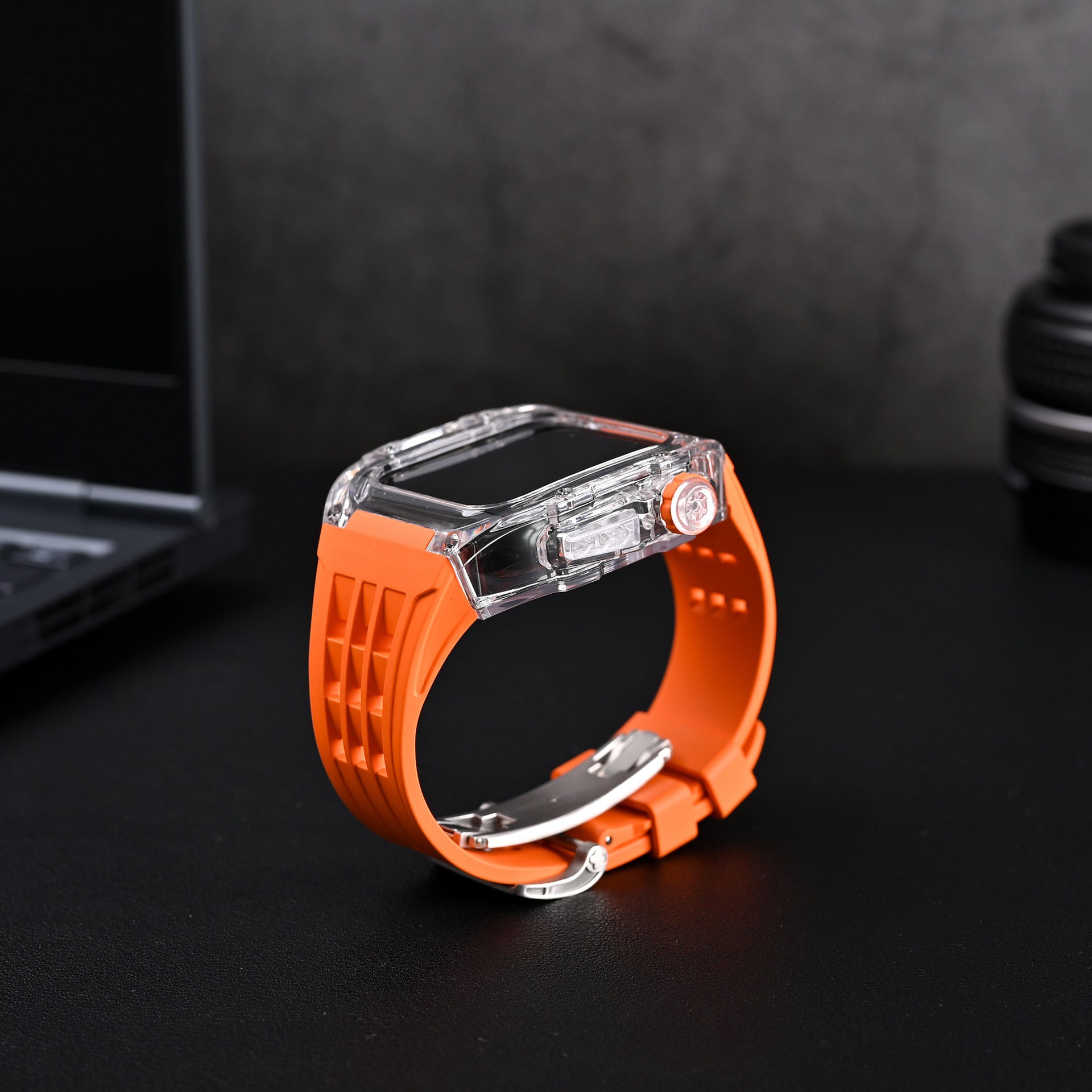 Zestaw ochronny RM V30 Glacier do Apple Watch z paskiem z fluoroelastomeru