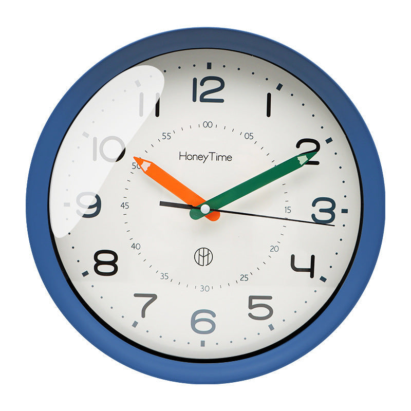 Reloj de Pared Ultra Silencioso para Dormitorio Infantil y Aula de 12 Pulgadas