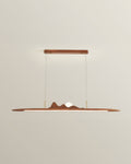 Wooden Strip Pendant Lamp Minimalist One Line Design