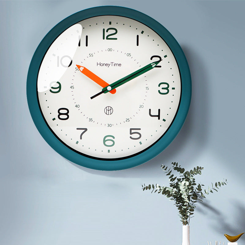 Reloj de Pared Ultra Silencioso para Dormitorio Infantil y Aula de 12 Pulgadas