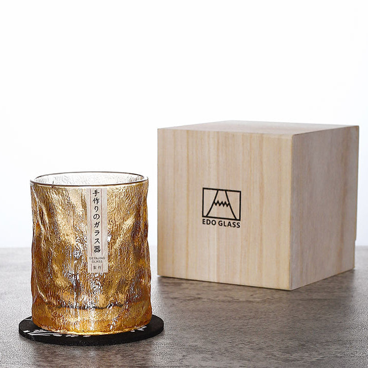 Japanske Edo Kiriko Glacier Whisky-glas