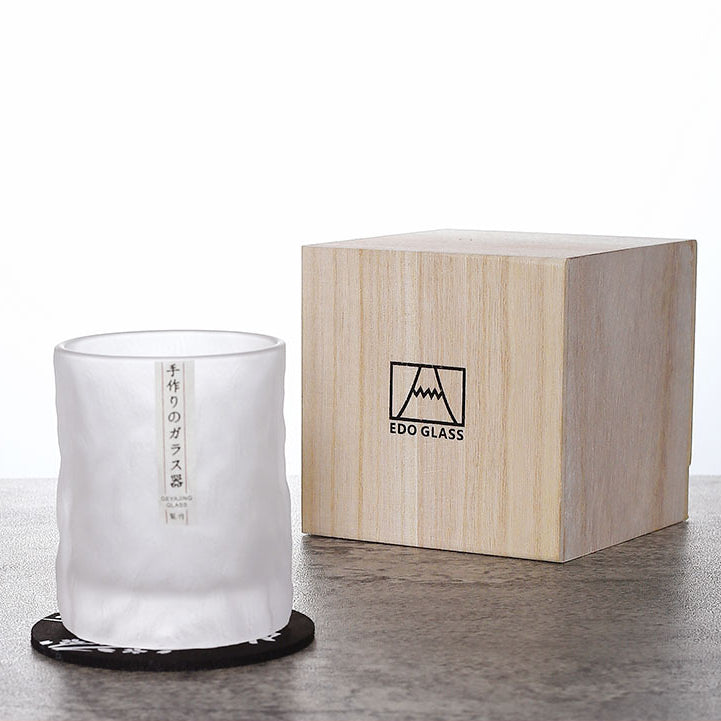 Japanske Edo Kiriko Glacier Whisky-glas
