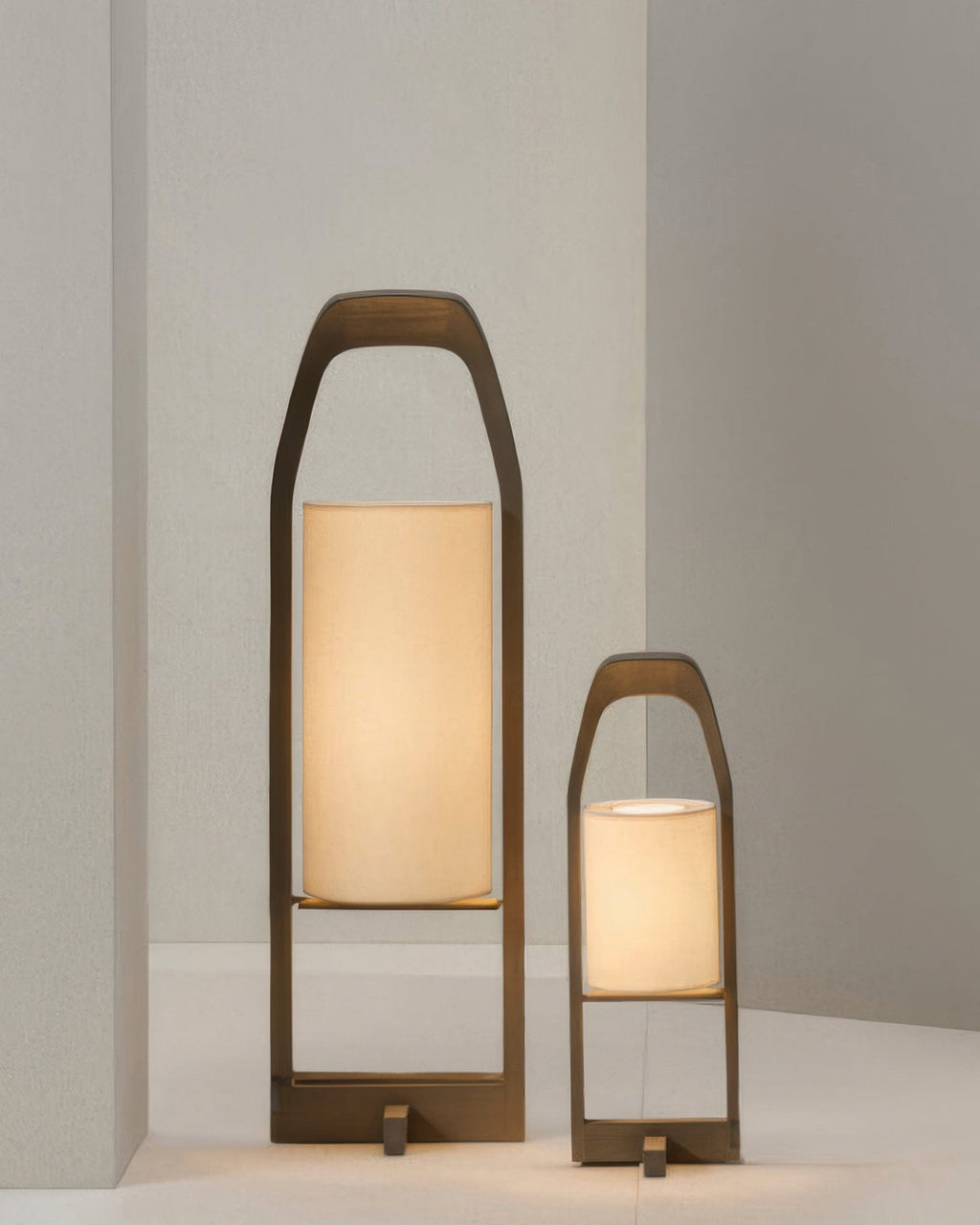Japansk trægulvlampe retro zen