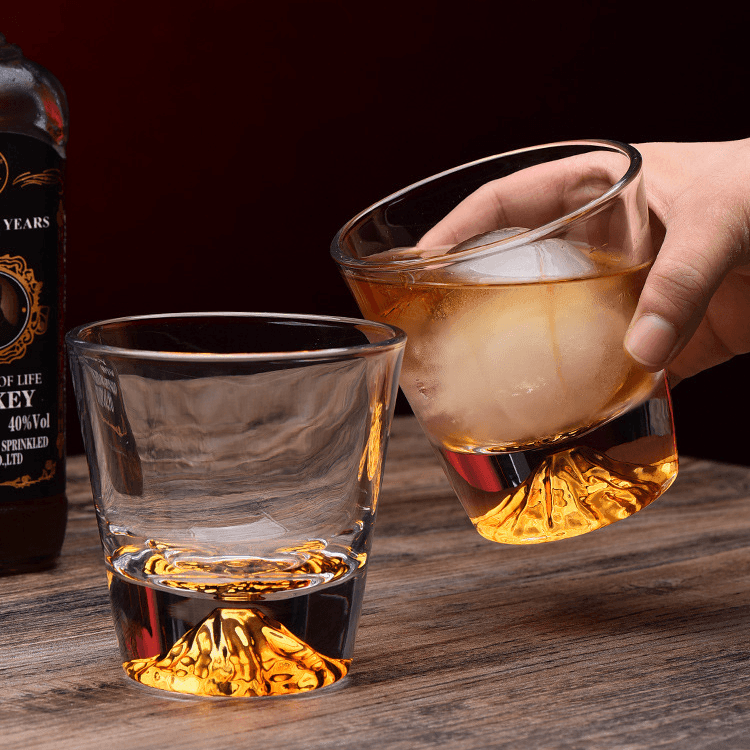 Set di bicchieri da whisky Monte Fuji giapponese