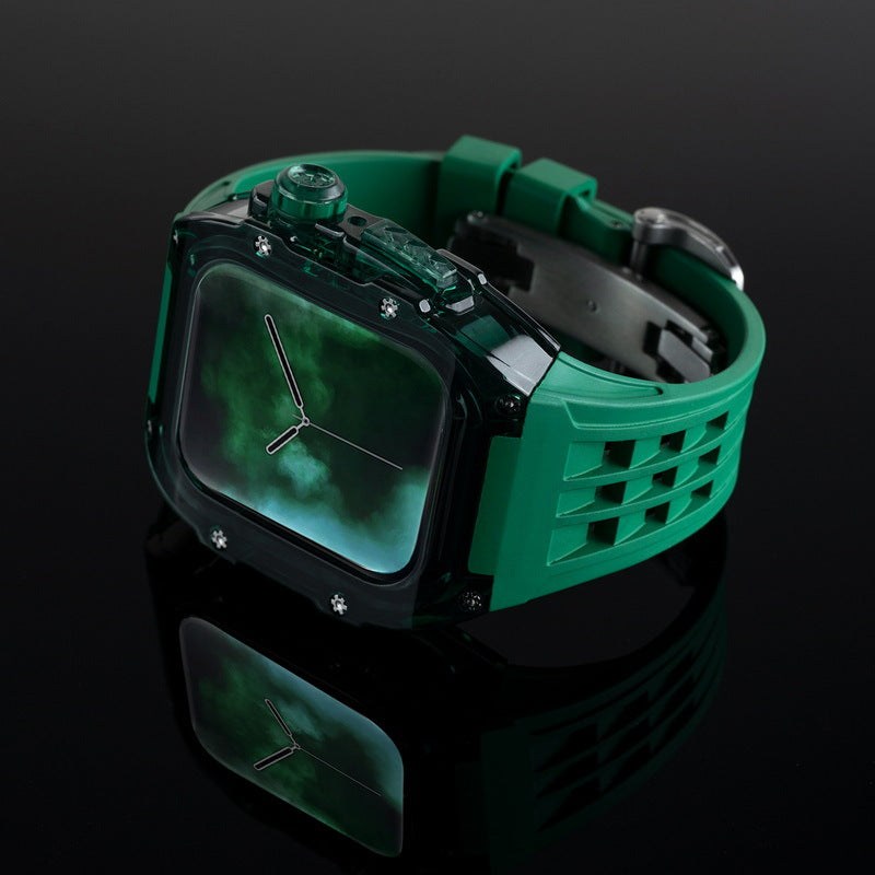 Zestaw ochronny RM V30 Glacier do Apple Watch z paskiem z fluoroelastomeru