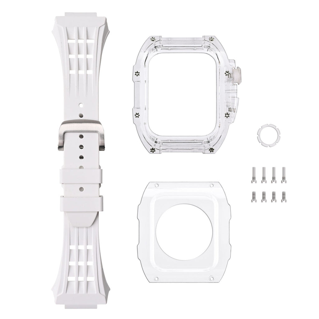 Zestaw ochronny RM V30 Glacier do Apple Watch z paskiem z fluoroelastomeru