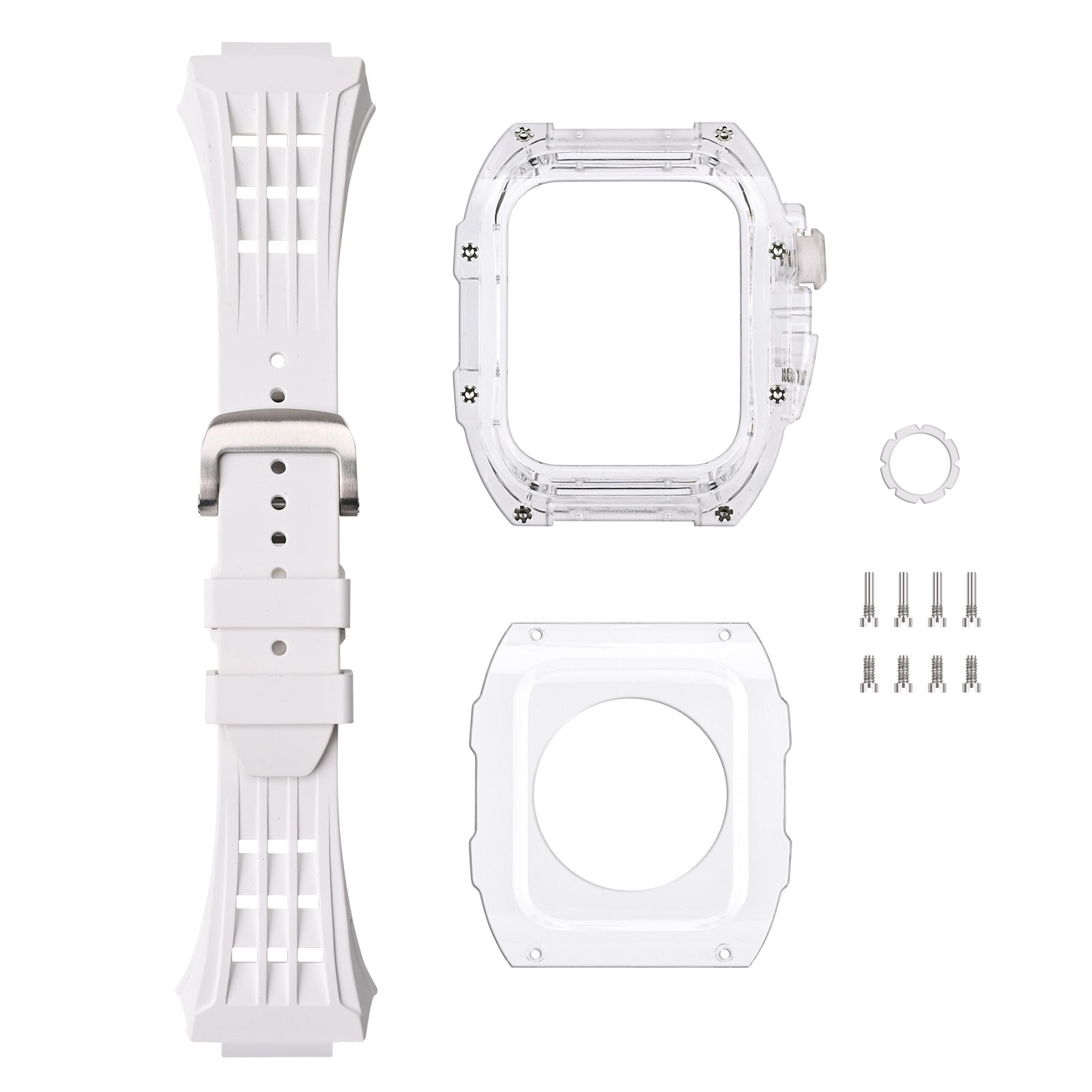 Zestaw ochronny RM V30 Glacier do Apple Watch z paskiem z fluoroelastomeru