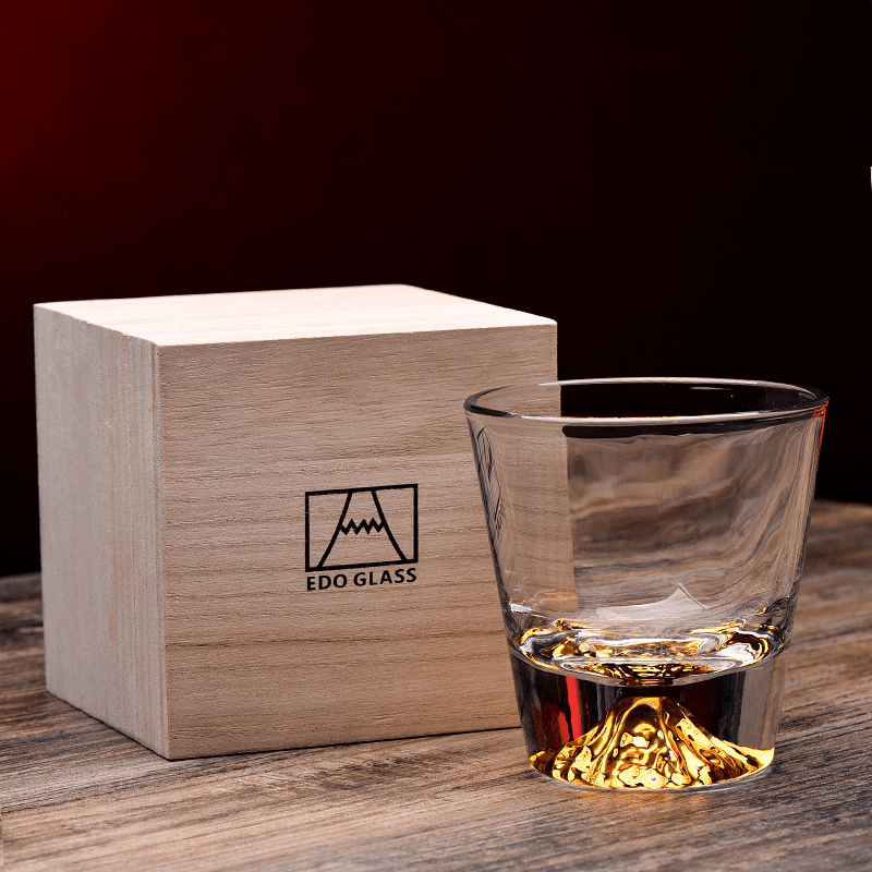 Set di bicchieri da whisky Monte Fuji giapponese