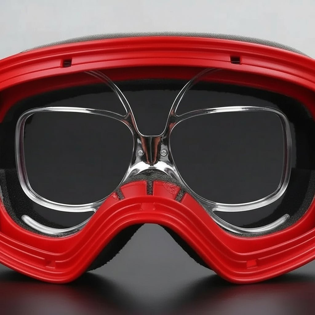 Monture de lunettes correctrices flexibles FlexSight pour lunettes de ski avec ajustement personnalisé pour skieurs