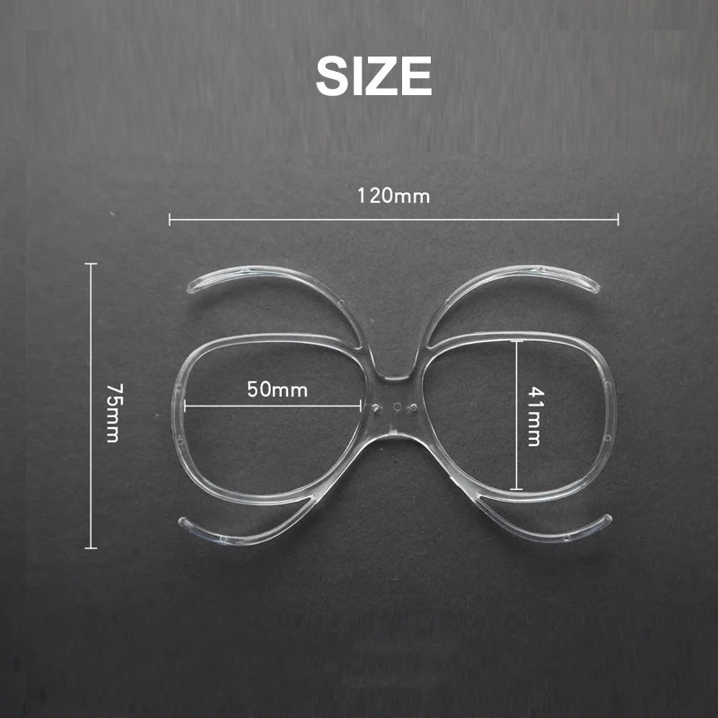 Monture de lunettes correctrices flexibles FlexSight pour lunettes de ski avec ajustement personnalisé pour skieurs