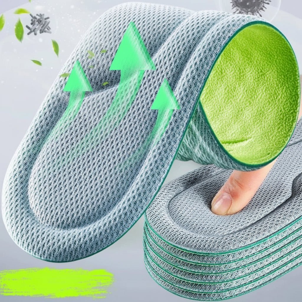 PureStride unisex ortopediska innersulor i minnesskum för fräsch komfort hela dagen