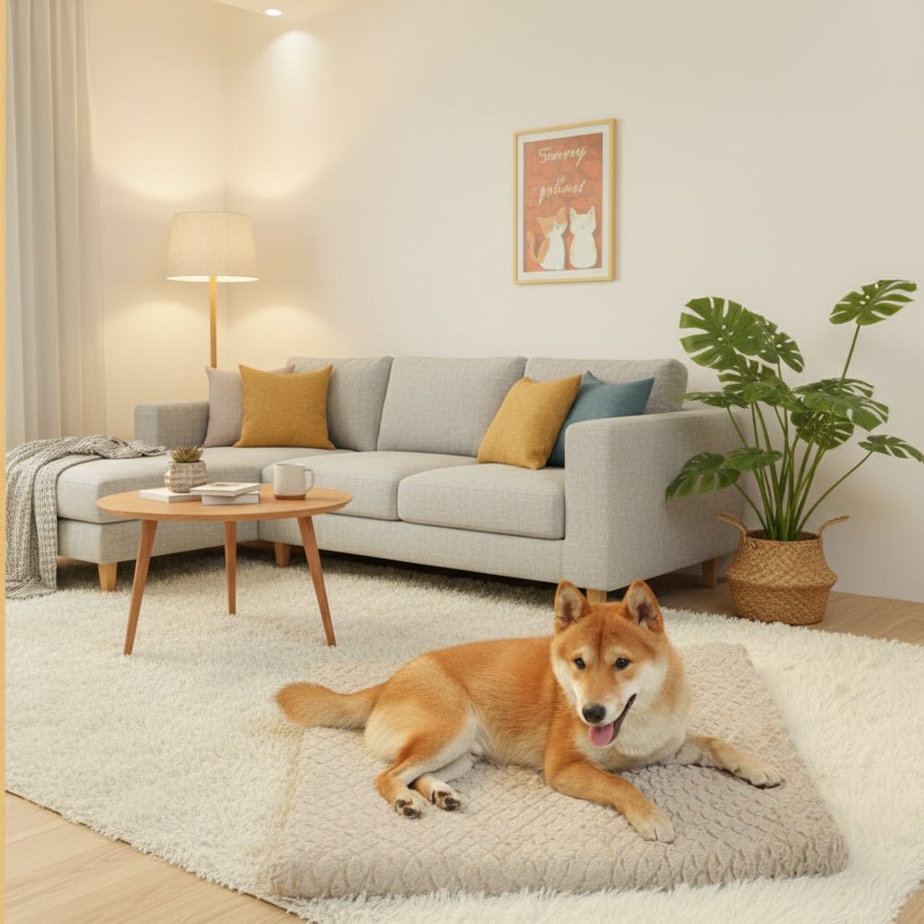 AquaGuard Orthopedic Waterproof Dog Bed With Removable Faux Fur For Arthritis