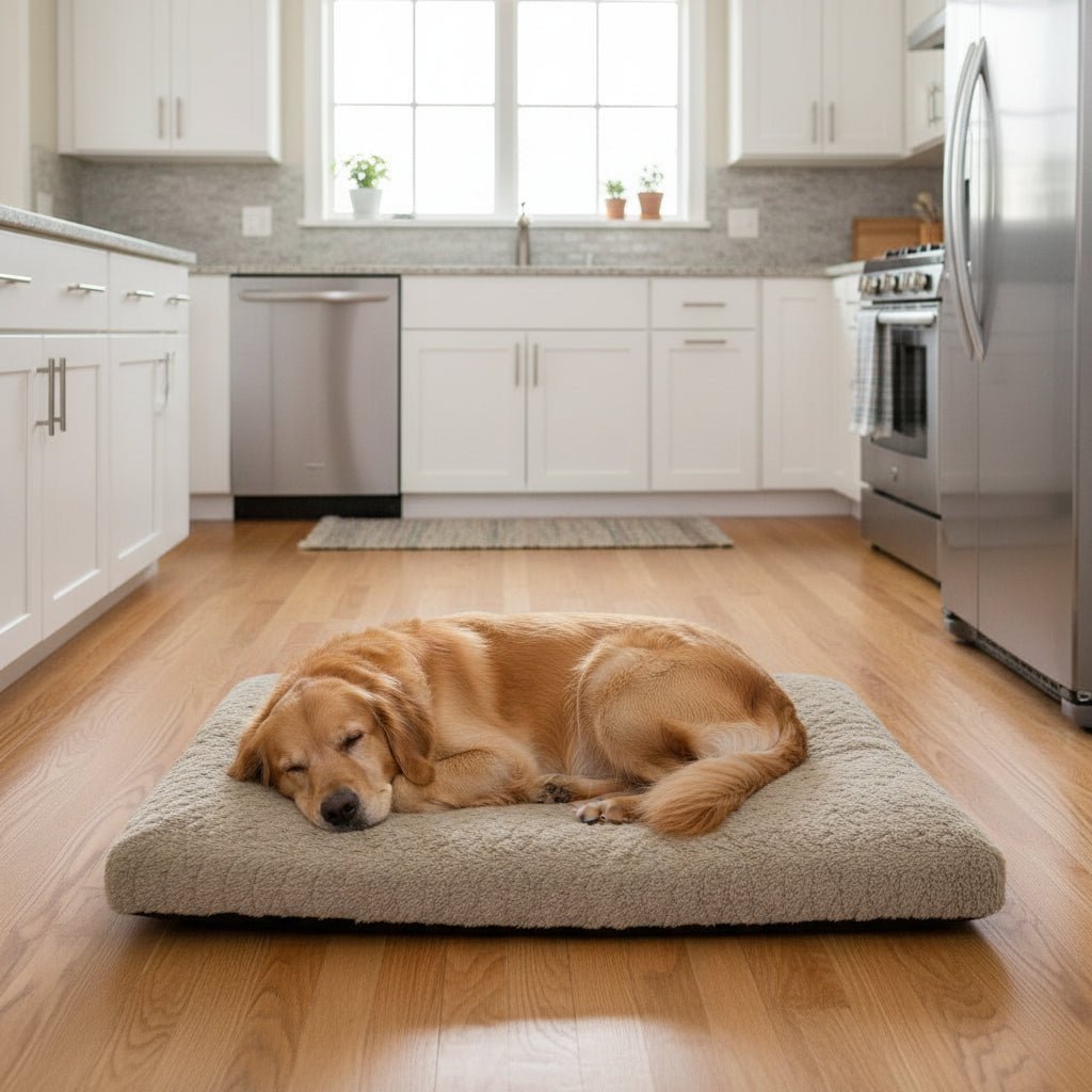 AquaGuard Orthopedic Waterproof Dog Bed With Removable Faux Fur For Arthritis