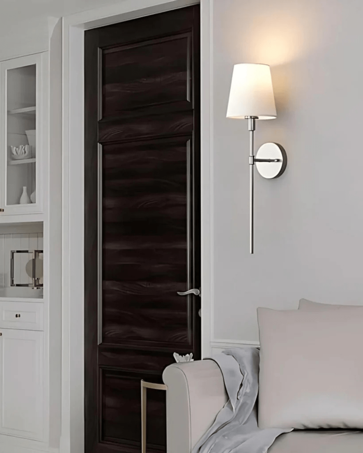 Mirelle Fabric Wall Lamp With Painted Iron Base Bright 5W