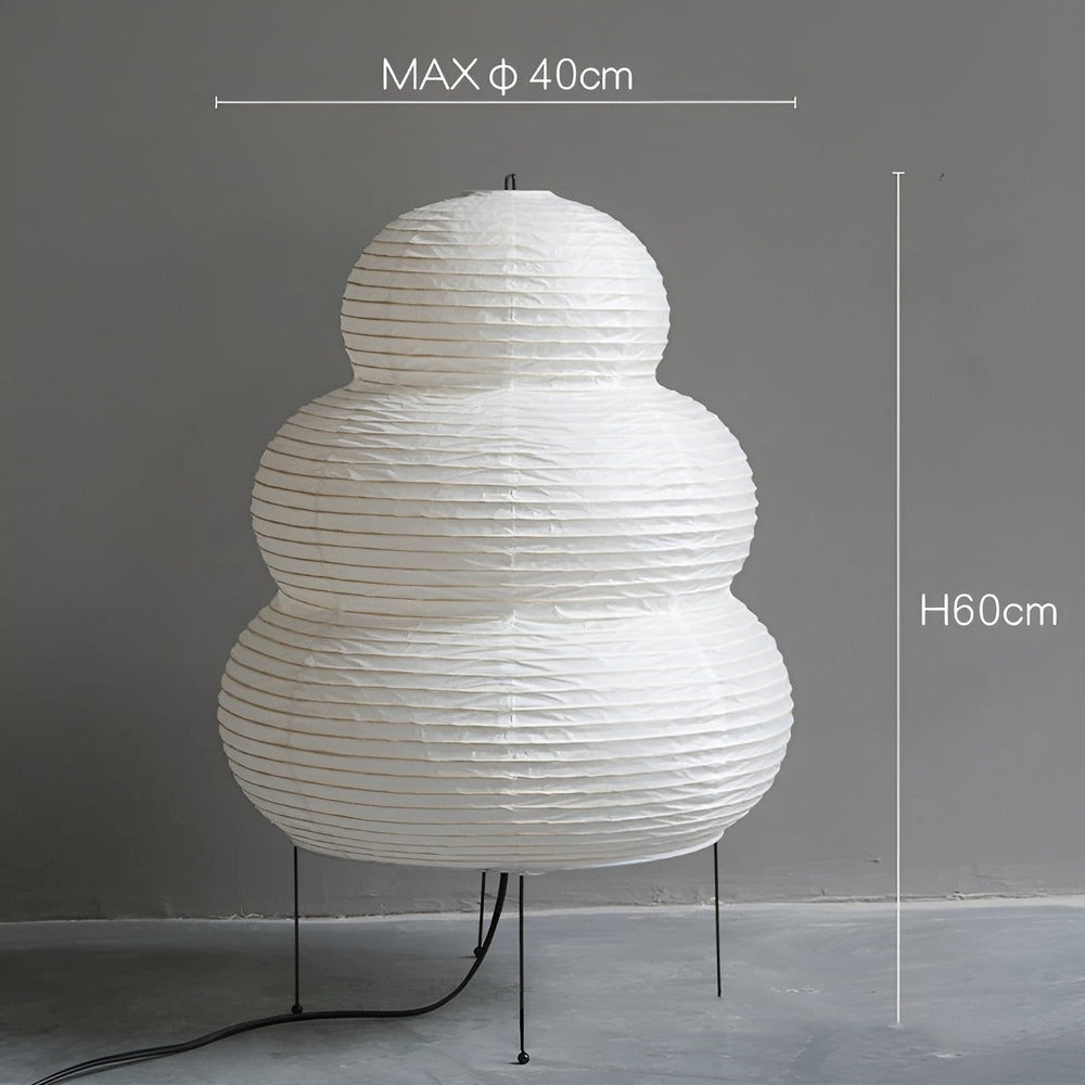 Hikari | Japanese-Style Rice Paper Floor Lamp With Adjustable Lighting | Orntli