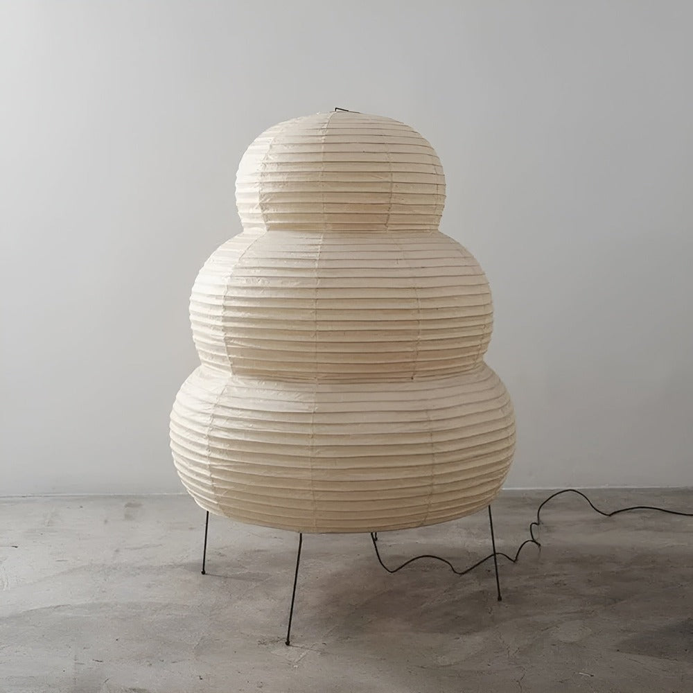 Hikari | Japanese-Style Rice Paper Floor Lamp With Adjustable Lighting | Orntli