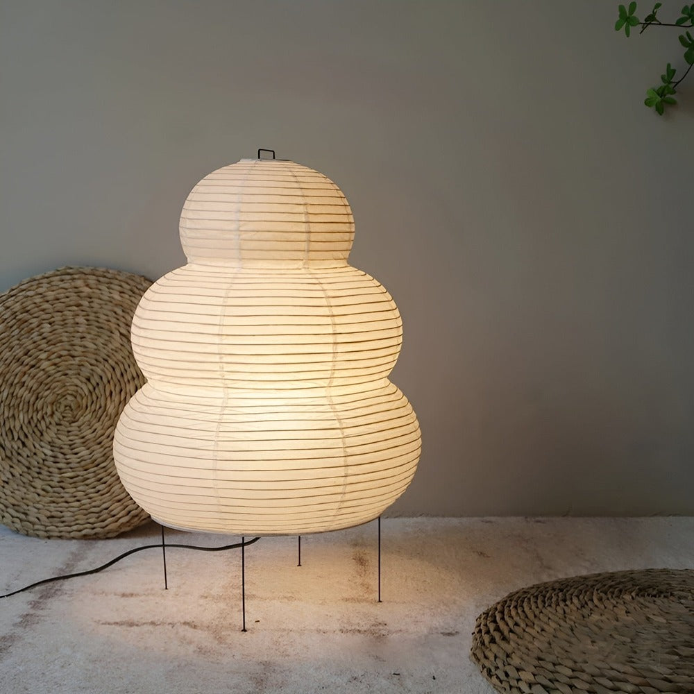 Hikari | Japanese-Style Rice Paper Floor Lamp With Adjustable Lighting | Orntli