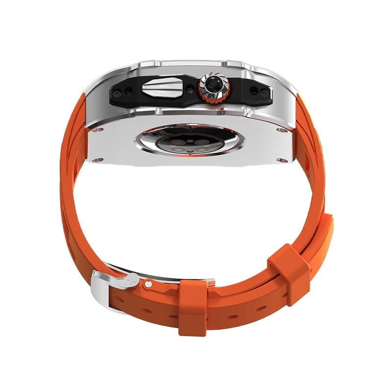RM Vanguard-serien - Fluororubberrem Rustfrit stål urkasse til Apple Watch Ultra