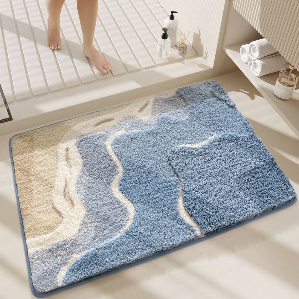 LuxeSpa Økologisk Mikrofiber Baderomsmatte Myk Spa-kvalitet for Bad