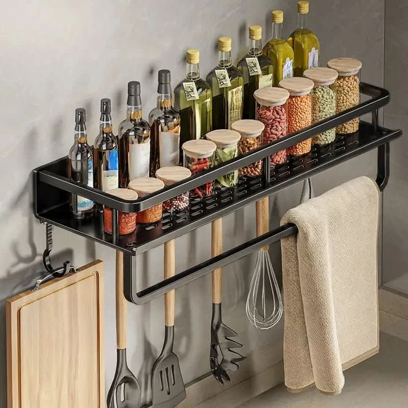 AeroShelf Vegghylle Plassbesparende Organizer for Travle Kjøkken