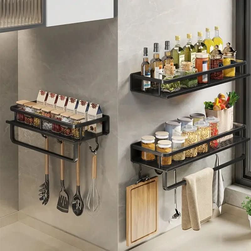 AeroShelf Vegghylle Plassbesparende Organizer for Travle Kjøkken