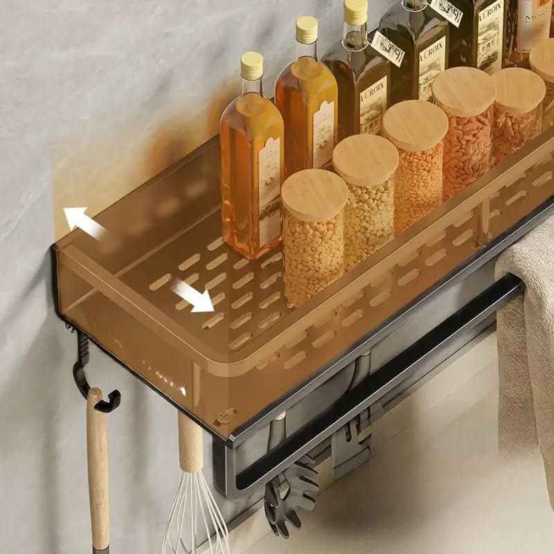 AeroShelf Vegghylle Plassbesparende Organizer for Travle Kjøkken