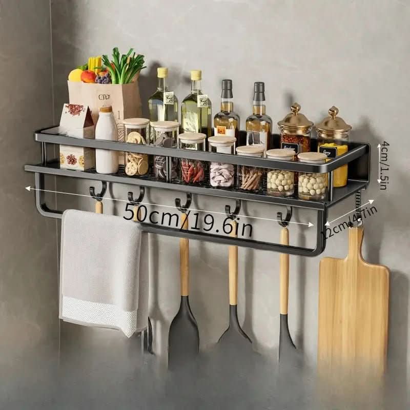 AeroShelf Vegghylle Plassbesparende Organizer for Travle Kjøkken