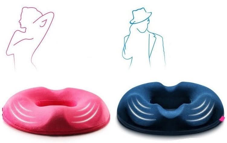 OrthoFlex Orthopedic Office Seat Cushion For Tailbone And Lower Back Pain Relief
