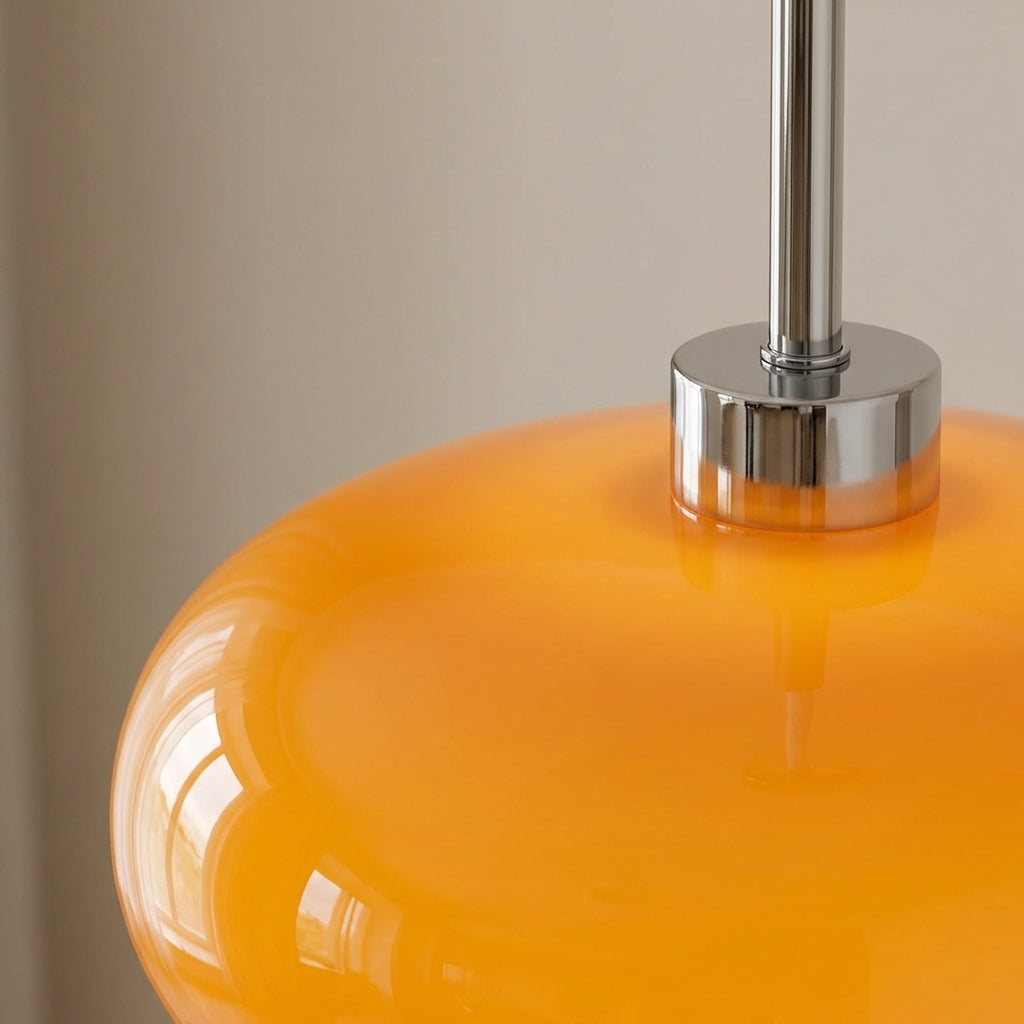 Vero Bauhaus-inspirert pendellampe i glass og metall