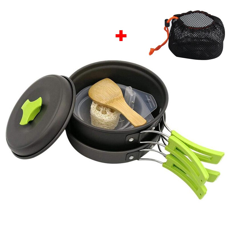 Zestaw naczyń kempingowych Outdoor Essentials do podróży, lekki zestaw do łatwego przygotowywania posiłków