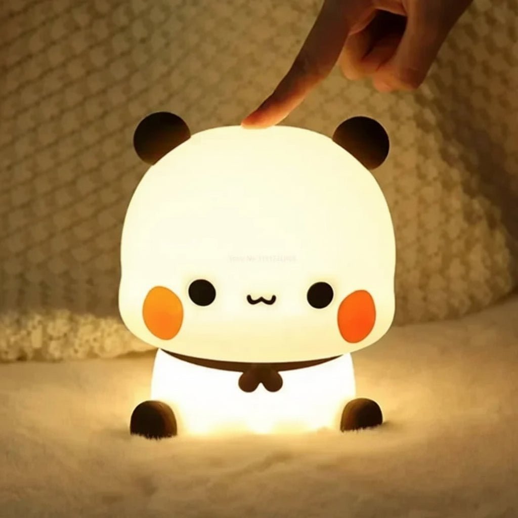 LumiPanda blødt LED panda natlys til børneværelser