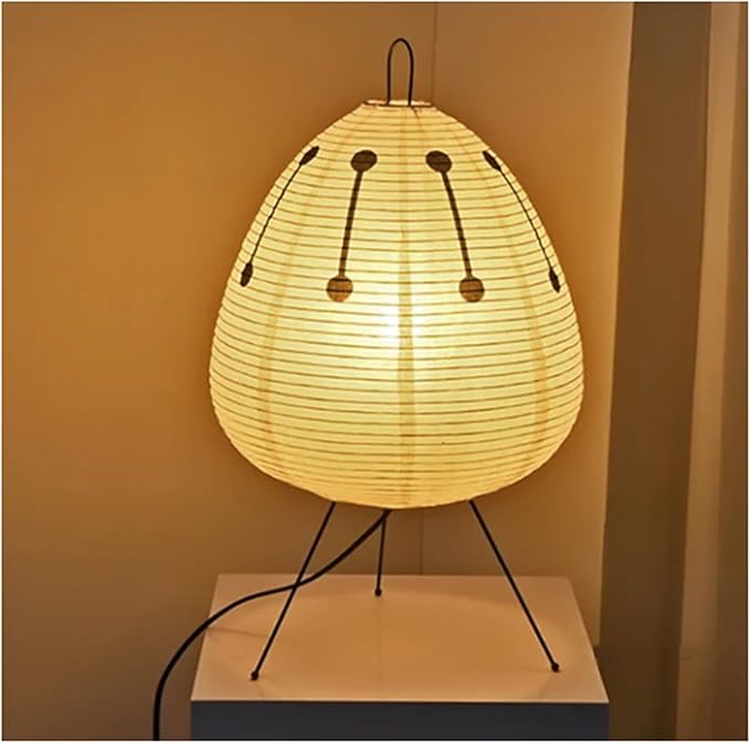 NovaLight meleg rizspapír asztali lámpa lágy fénnyel a hangulatos nappalikhoz