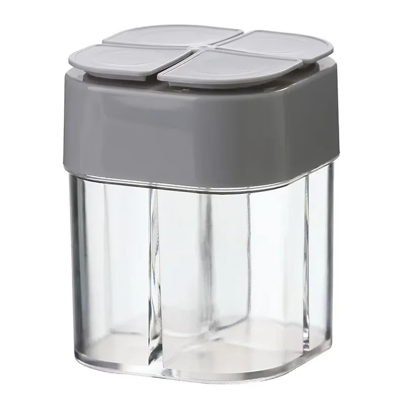 TrailSpice Dispenser di Spezie 4 in 1 per Viaggiatori, Compatto e Robusto