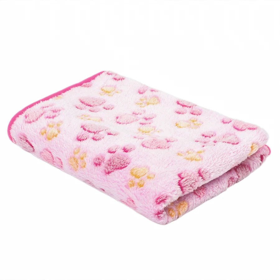 PawEase Plush Flannel Pet Blanket For Dogs And Cats, Cozy Easy Care